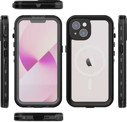 Apple iPhone 14 Plus Kılıf 1-1 Su Geçirmez Kılıf-Siyah
