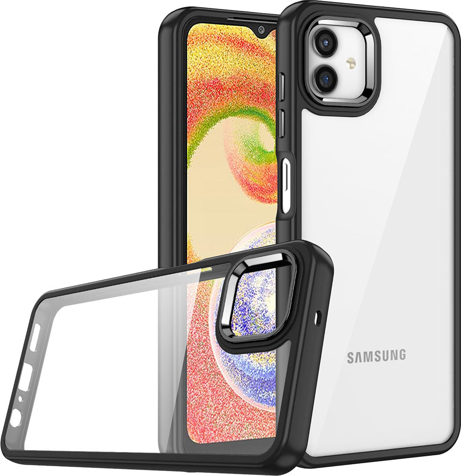 Galaxy A04 Kılıf Mnc Flora Kapak-Siyah