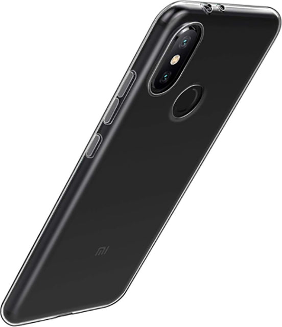 Xiaomi Redmi Note 6 Pro Kılıf Mnc Süper Silikon Kapak-Renksiz