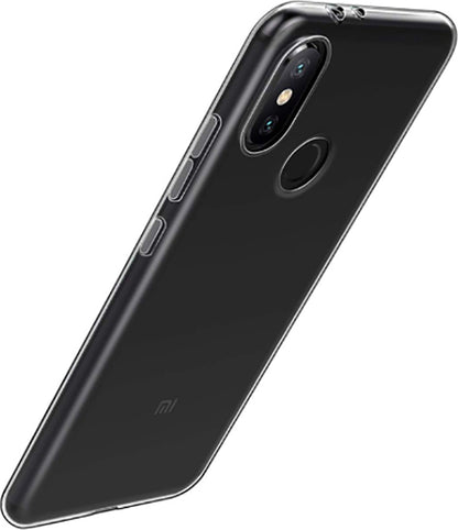 Xiaomi Redmi Note 6 Pro Kılıf Mnc Süper Silikon Kapak-Renksiz
