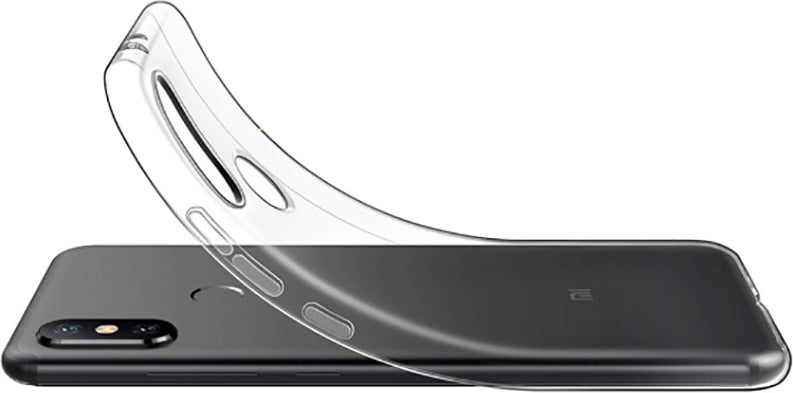 Xiaomi Redmi Note 6 Pro Kılıf Mnc Süper Silikon Kapak-Renksiz