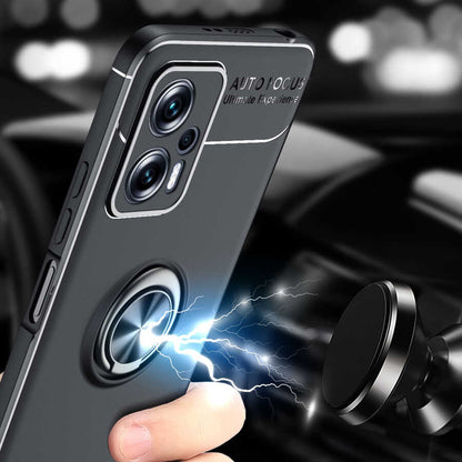 Xiaomi Redmi Note 12 5g Kılıf Mnc Ravel Silikon Kapak-Siyah