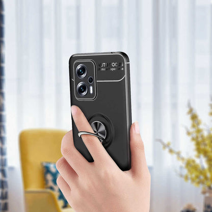 Xiaomi Redmi Note 12 5g Kılıf Mnc Ravel Silikon Kapak-Siyah