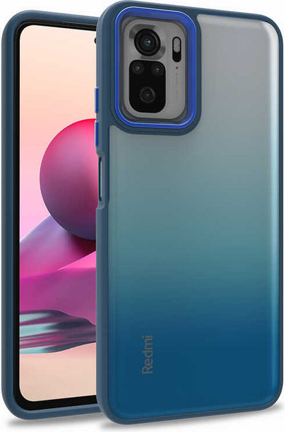 Xiaomi Poco M5S Kılıf Mnc Flora Kapak-Mavi