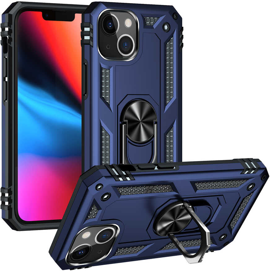 iPhone 13 Mini Kılıf Mnc Vega Kapak-Mavi