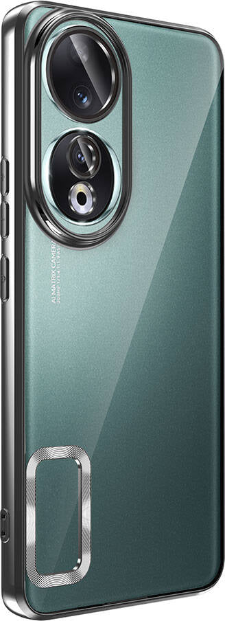 Huawei Honor 90 Kılıf Kamera Korumalı Logo Gösteren Mnc Omega Kapak-Lila