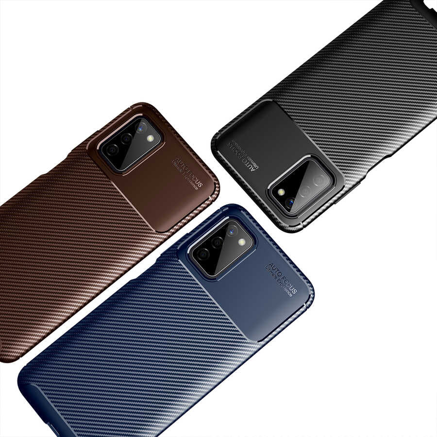 Galaxy A03S Kılıf Mnc Negro Silikon Kapak-Lacivert