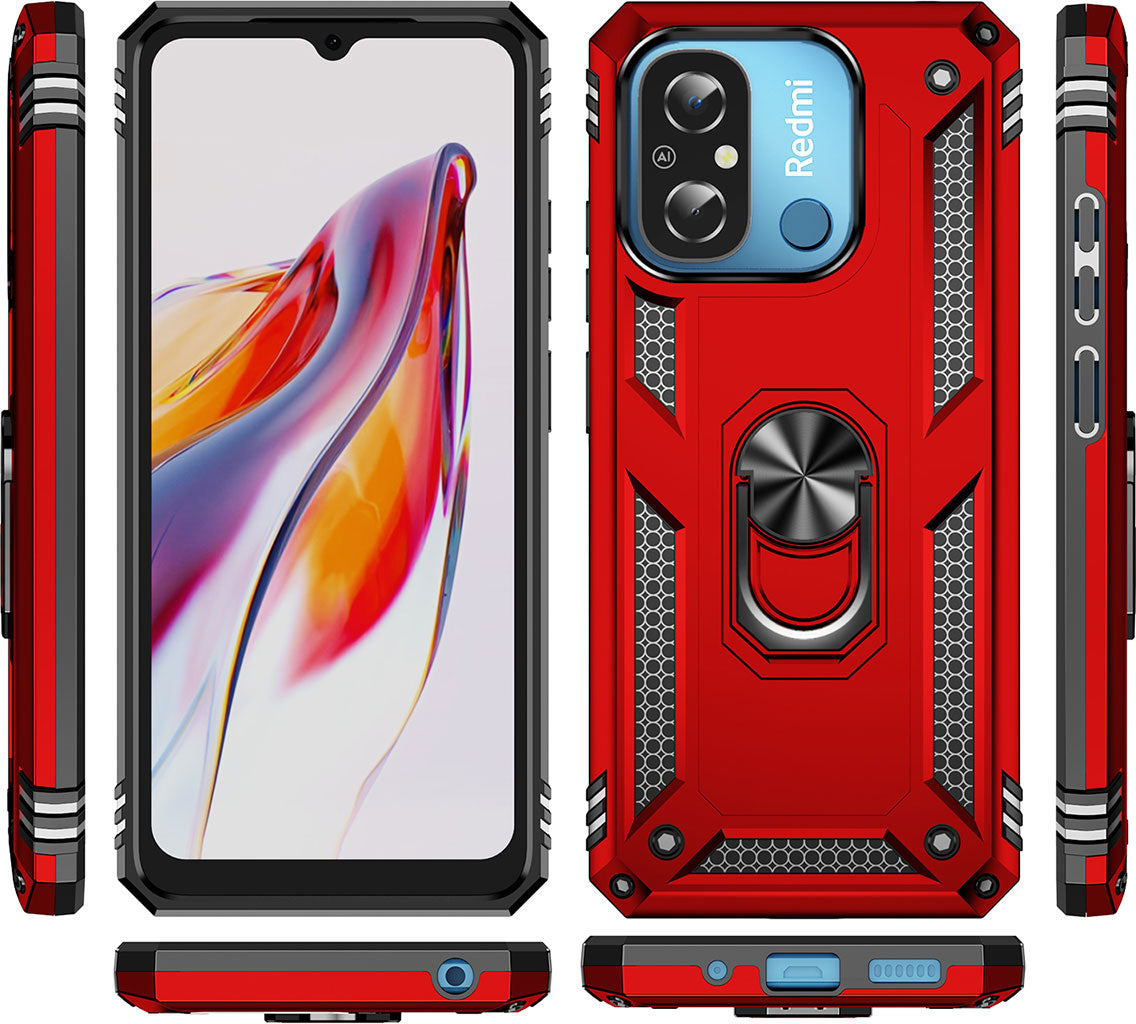 Xiaomi Redmi 12C Kılıf Mnc Vega Kapak-Siyah