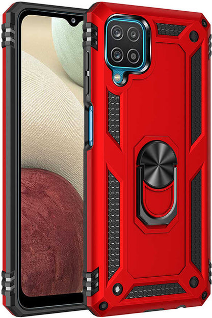 Galaxy A12 Kılıf Mnc Vega Kapak-Kırmızı