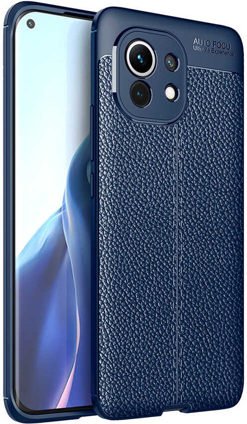 Xiaomi Mi 11 Kılıf Mnc Niss Silikon Kapak-Lacivert