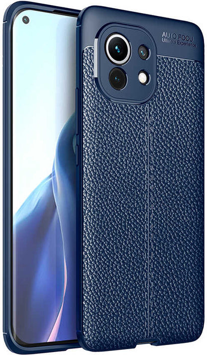 Xiaomi Mi 11 Kılıf Mnc Niss Silikon Kapak-Lacivert