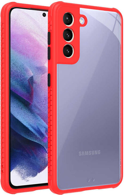 Galaxy S21 Kılıf mnc Kaff Kapak-Kırmızı