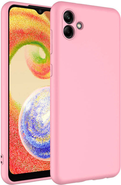 Galaxy A04 Kılıf Mnc Mara Laaakan Kapak-Pembe Açık