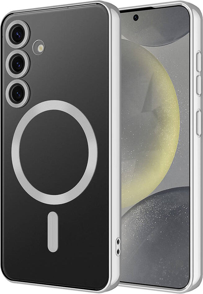 Galaxy S24 Plus Kılıf Kamera Korumalı Magsafe Wireless Şarj Özellikli Mnc Demre Kapak-Derin Mor