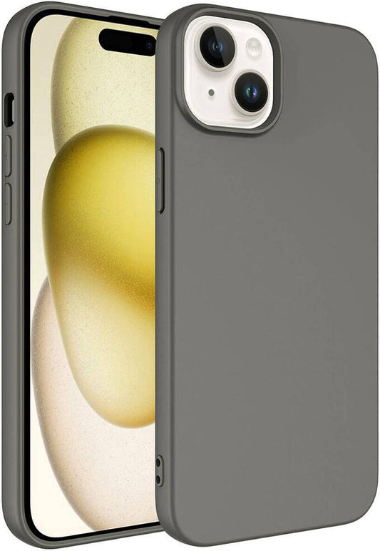 Apple iPhone 15 Plus Kılıf Mnc Lsr Laaakan Kapak-Titanyum