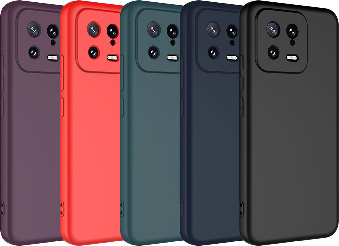 Xiaomi Mi 13 Kılıf Mnc Mara Laaakan Kapak-Koyu Mor