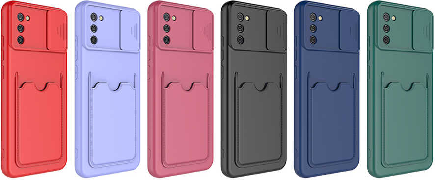 Galaxy A02S Kılıf mnc Kartix Kapak-Koyu Yeşil