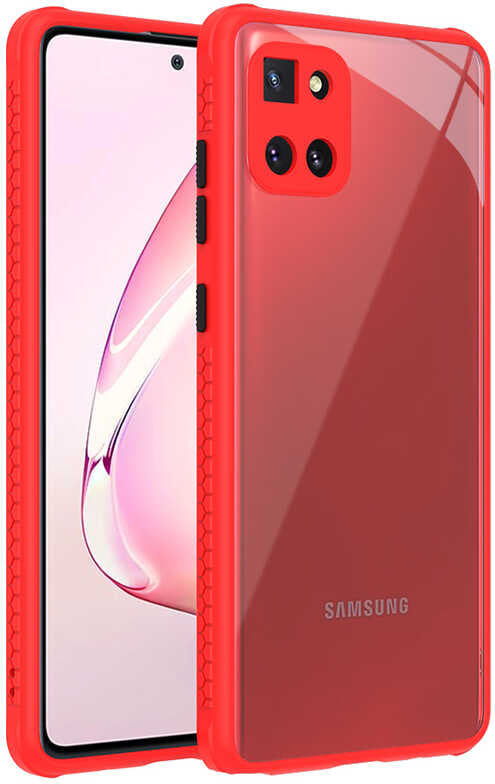 Galaxy A81 (Note 10 Lite) Kılıf mnc Kaff Kapak-Kırmızı