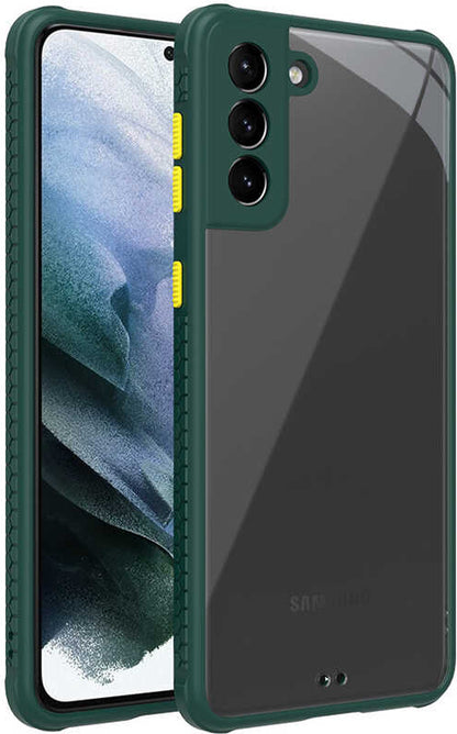 Galaxy S21 Plus Kılıf mnc Kaff Kapak-Koyu Yeşil