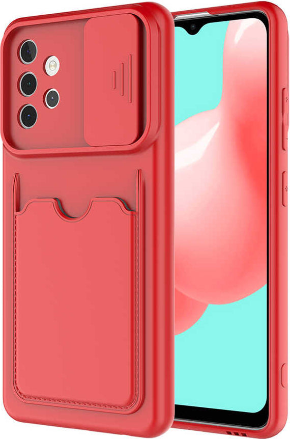 Galaxy A32 4g Kılıf mnc Kartix Kapak-Kırmızı