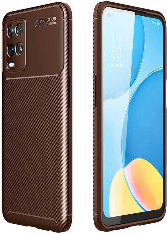 Oppo A54 4g Kılıf Mnc Negro Silikon Kapak-Kahverengi
