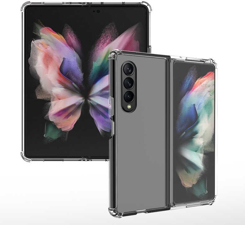Galaxy Z Fold 3 Kılıf Mnc Nitro Anti Shock Silikon-Renksiz