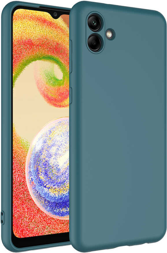 Galaxy A04 Kılıf Mnc Mara Laaakan Kapak-Koyu Yeşil