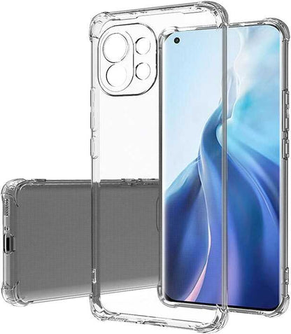 Xiaomi Mi 11 Lite Kılıf Mnc Kamera Korumalı Nitro Anti Shock Silikon-Renksiz