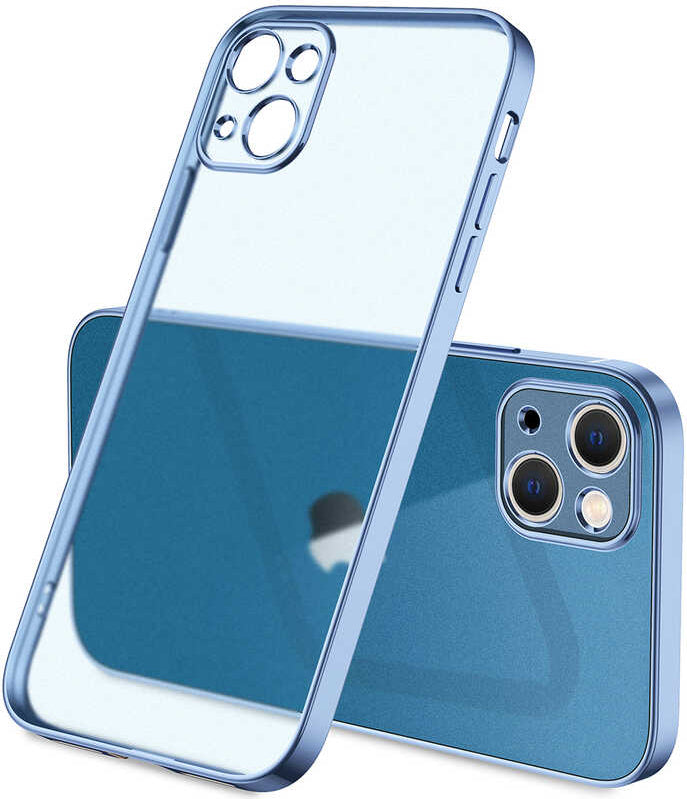 iPhone 13 Kılıf Mnc Mat Gbox Kapak-Mavi