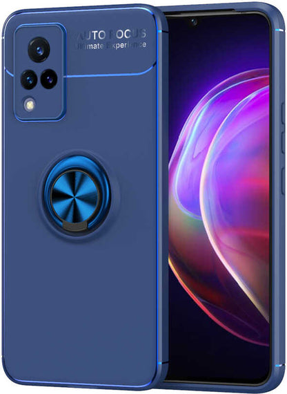 Vivo V21 Kılıf Mnc Ravel Silikon Kapak-Mavi