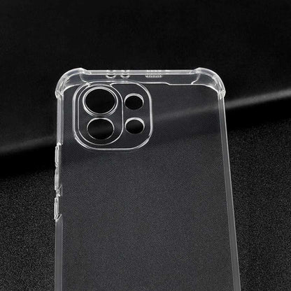 Xiaomi Mi 11 Lite Kılıf Mnc Kamera Korumalı Nitro Anti Shock Silikon-Renksiz