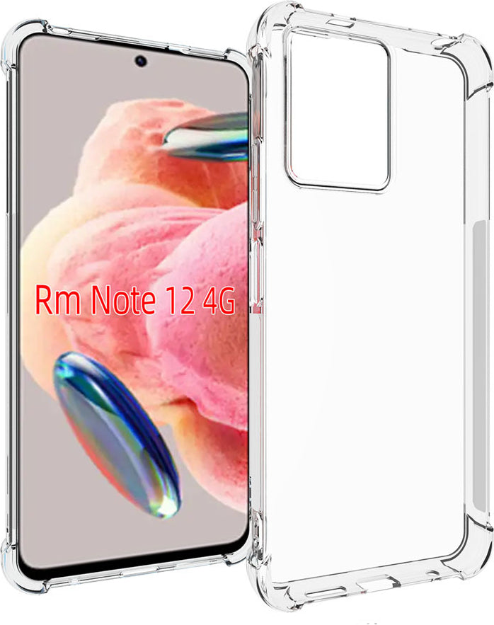 Xiaomi Redmi Note 12 4g Kılıf Mnc Nitro Anti Shock Silikon-Renksiz