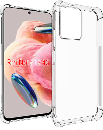 Xiaomi Redmi Note 12 4g Kılıf Mnc Nitro Anti Shock Silikon-Renksiz