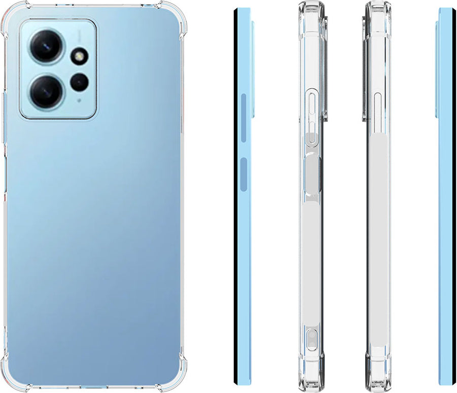 Xiaomi Redmi Note 12 4g Kılıf Mnc Nitro Anti Shock Silikon-Renksiz
