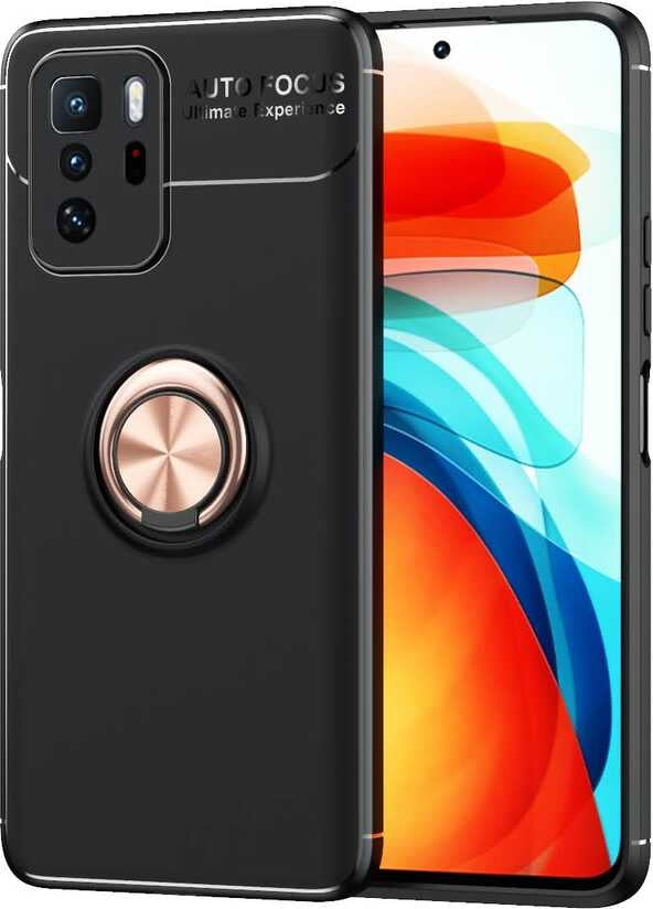 Xiaomi Poco X3 Gt Kılıf Mnc Ravel Silikon Kapak-Siyah-Rose Gold