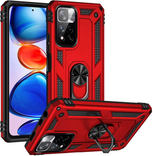 Xiaomi Redmi Infinix Note 11 Pro Plus 5g Kılıf Mnc Vega Kapak-Kırmızı
