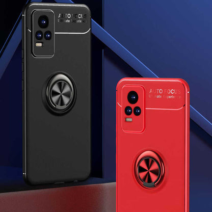 Vivo V21E Kılıf Mnc Ravel Silikon Kapak-Siyah