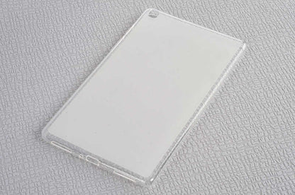 Galaxy Tab A 8.0 T290 Kılıf  Uyumlu Mnc Tablet Süper Silikon Kapak-Beyaz