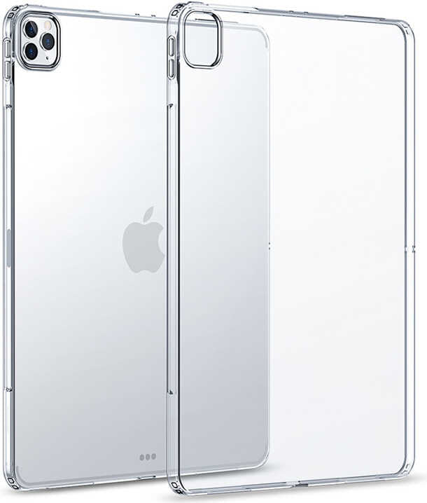 iPad Pro 12.9 Pro 2020 (4.nesil) - Uyumlu Uyumlu Mnc Tablet Süper Silikon Kapak-Renksiz