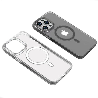 Apple iPhone 14 Pro Kılıf Mnc Wireless Şarj Özellikli Şeffaf Efsane Kapak-Renksiz