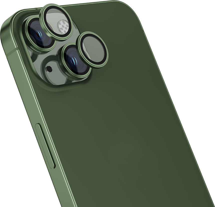 iPhone 15 Plus Uyumlu Mnc Cl-13 Kamera Lens Koruyucu-Yeşil
