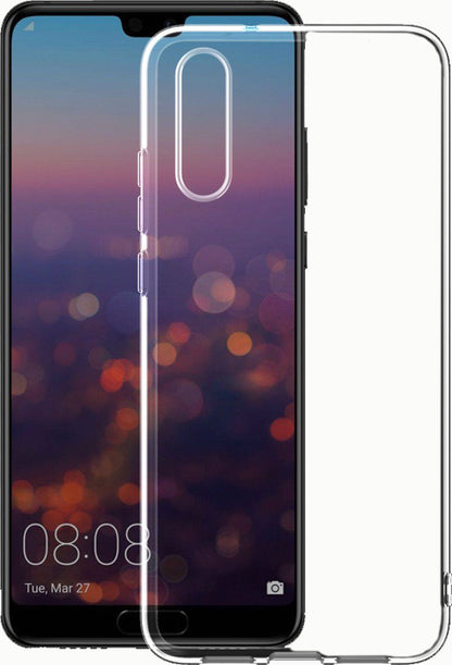 Huawei P20 Kılıf Mnc Süper Silikon Kapak-Renksiz