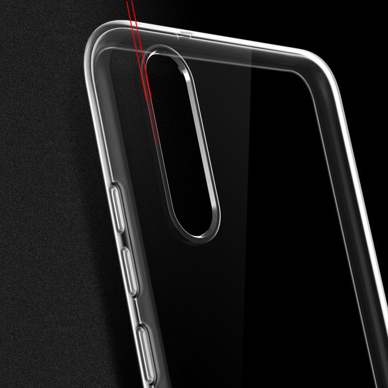 Huawei P20 Kılıf Mnc Süper Silikon Kapak-Renksiz