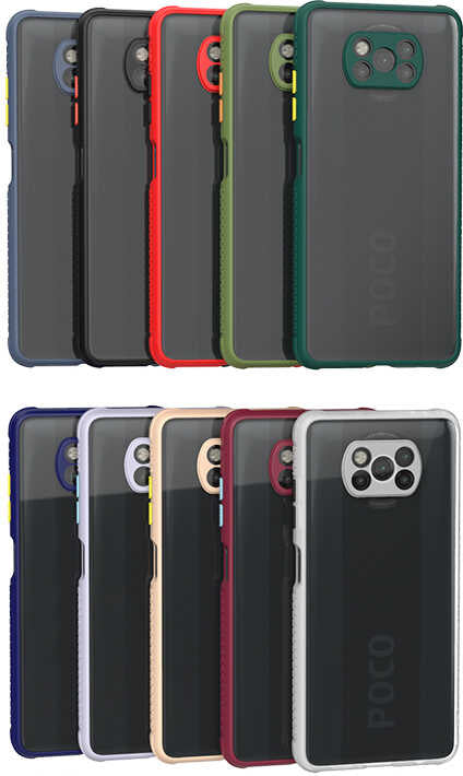 Xiaomi Poco X3 Kılıf mnc Kaff Kapak-Siyah