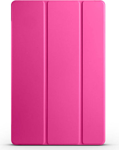 Galaxy Tab S9 Fe Plus Uyumlu Mnc Smart Cover Standlı 1-1 Kılıf-Pembe