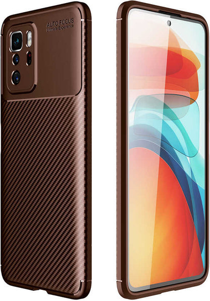 Xiaomi Poco X3 Gt Kılıf Mnc Negro Silikon Kapak-Kahverengi