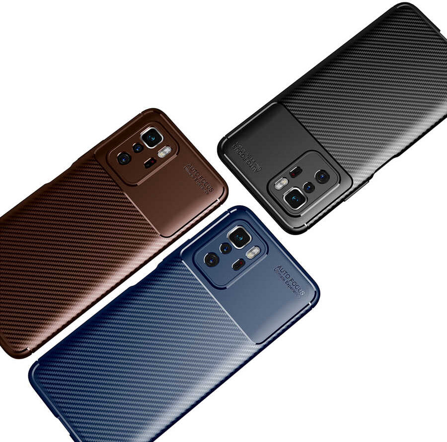 Xiaomi Poco X3 Gt Kılıf Mnc Negro Silikon Kapak-Kahverengi