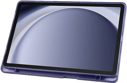 Galaxy Tab A9 Kılıf Uyumlu Mnc Tri Folding Kalem Bölmeli Standlı Kılıf-Yeşil