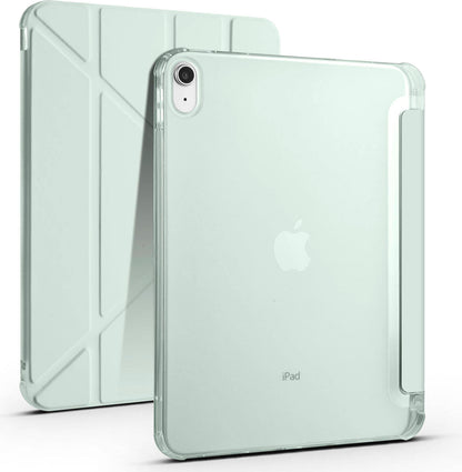 iPad 11.nesil 2025 Kılıf Mnc Tri Folding Kalem Bölmeli Standlı Kılıf - Mor