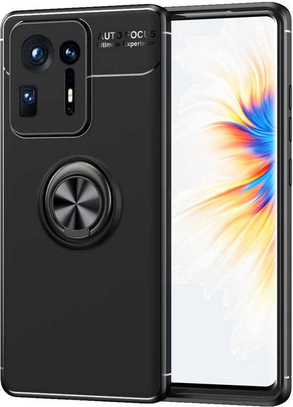 Xiaomi Mi Mix 4 Kılıf Mnc Ravel Silikon Kapak-Siyah
